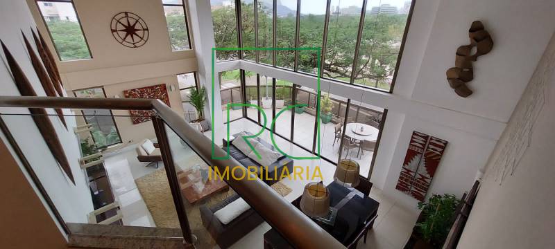 Apartamento para alugar, no Condomínio Península Bernini,  em Rio de Janeiro, Barra da Tijuca, com 4 quartos, 266m² - RC Imobiliáriarj