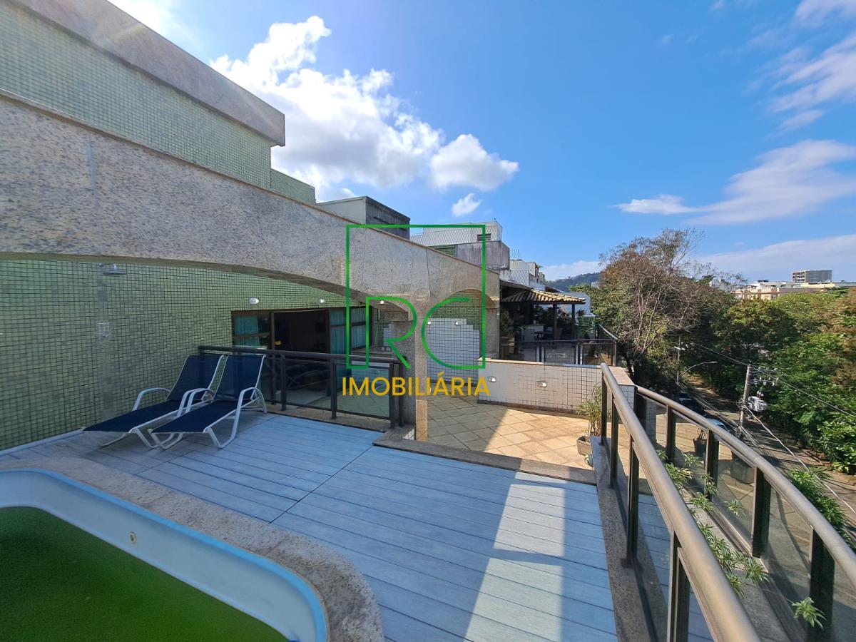 Cobertura à venda, no Edifício Coral Springs em Rio de Janeiro, Barra da Tijuca, com 5 quartos, 480m² - RC Imobiliáriarj