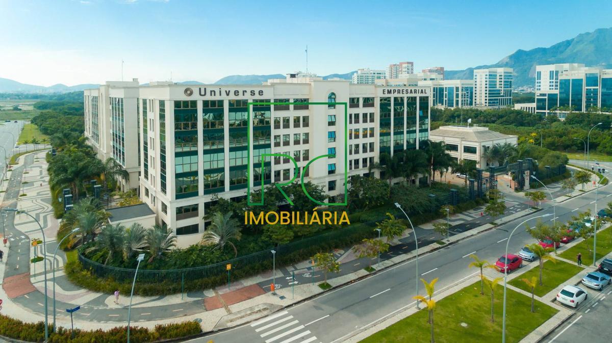 Sala comercial, no Universe Empresarial,  em Rio de Janeiro, Jacarepaguá, com 1 quarto, 30m² - RC Imobiliáriarj